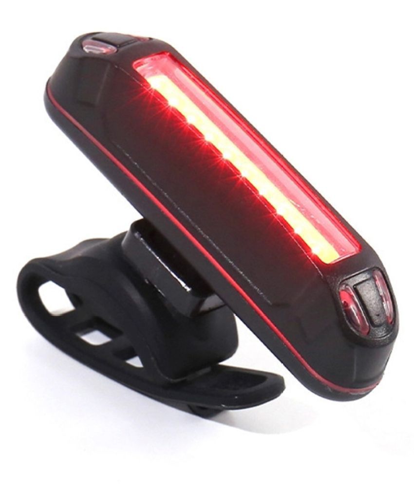 Dark Horse® Bicycle USB Rechargeable New Light 5 Mode Red & Blue LED Tail Light