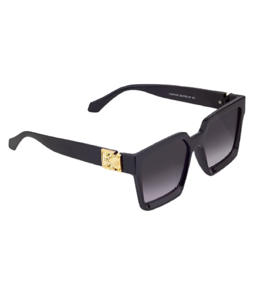 Adrian - Black Rectangle Sunglasses ( SCS-035-37 ) - Buy Adrian - Black ...