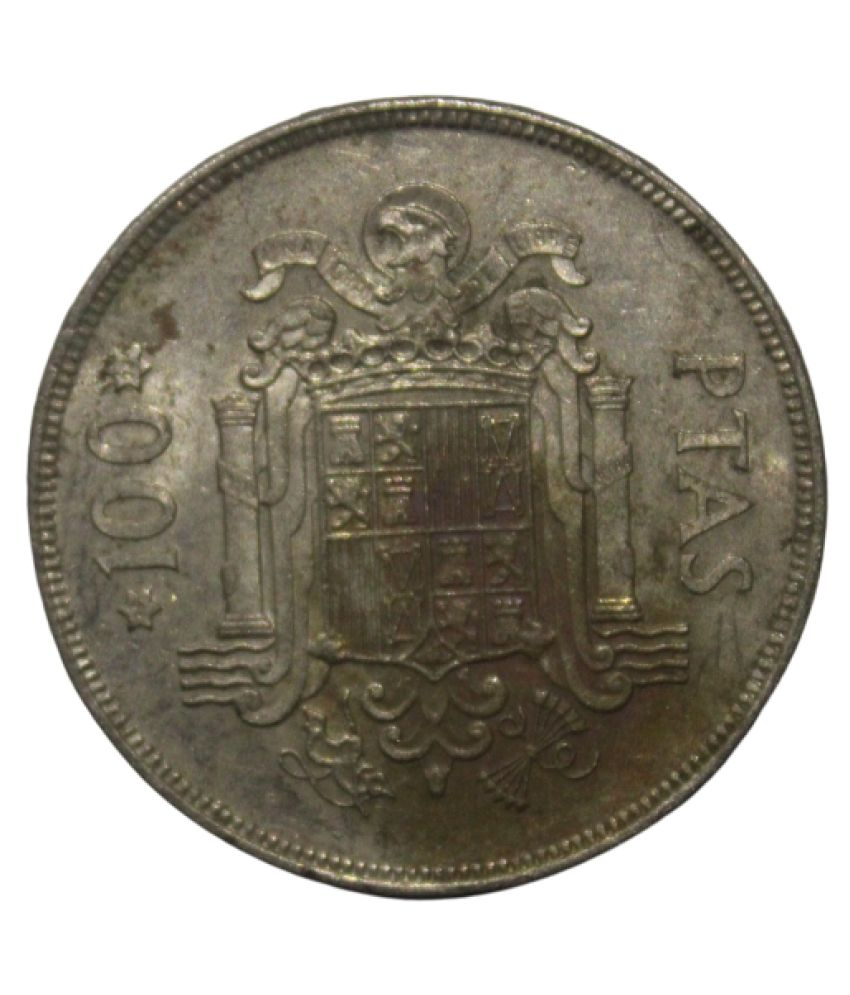     			#F4 - 100 Pesetas 1975 -  ( King Juan Carlos facing left) - 	Spain   Extremely Rare Coin