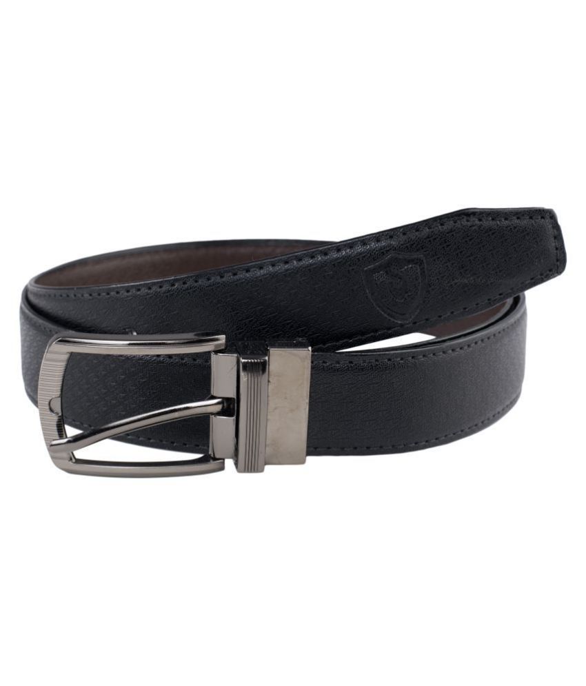    			Keviv - Black Leather Men's Casual Belt ( Pack of 1 )