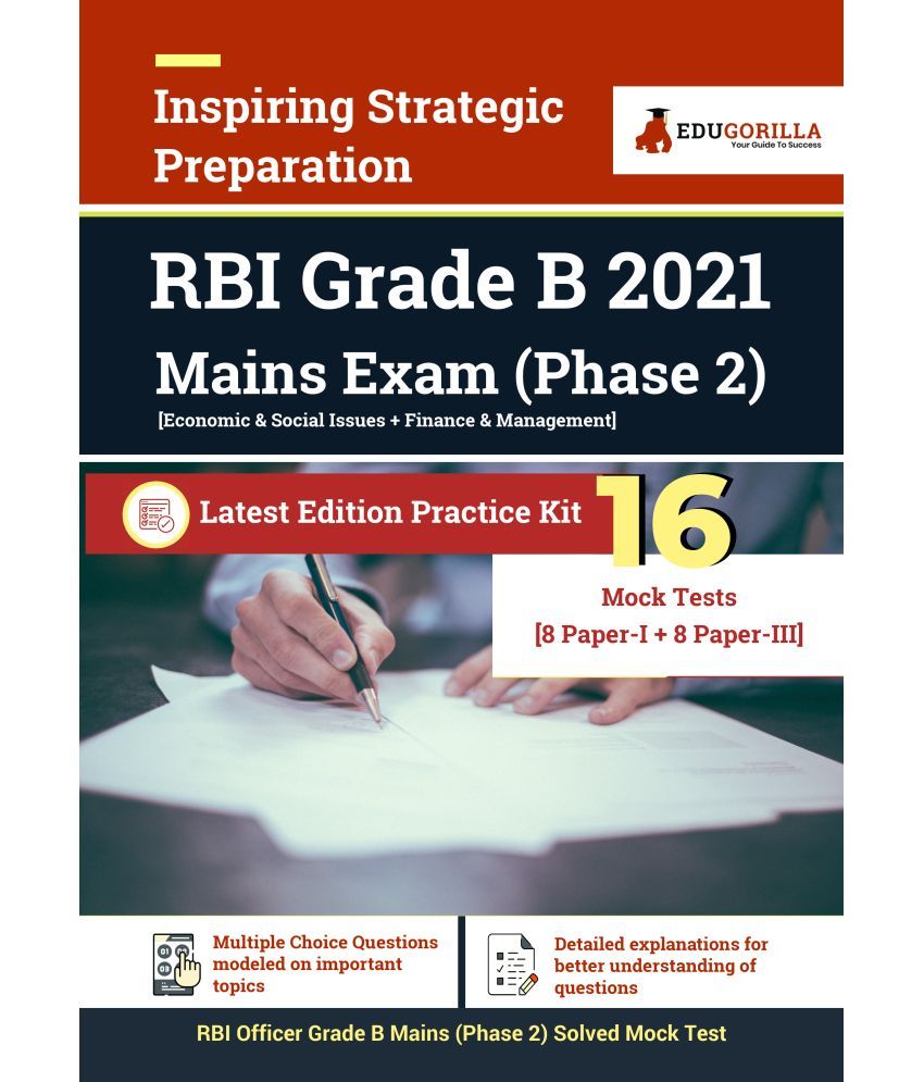 RBI Grade B Main Exam 2021 | Phase II | 16 Full-length Mock Tests ...