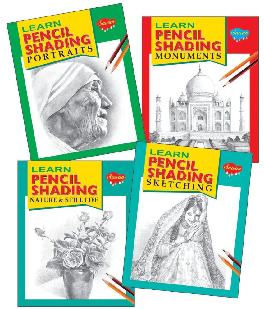 Learn Pencil Shading Potraits, Learn Pencil Shading Monuments, Learn