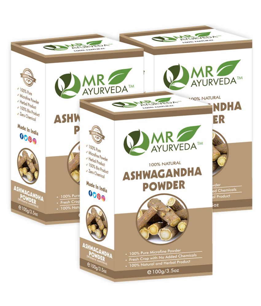     			MR Ayurveda Ashwagandha Powder, Skin & Hair Care Hair Scalp Treatment 300 g Pack of 3