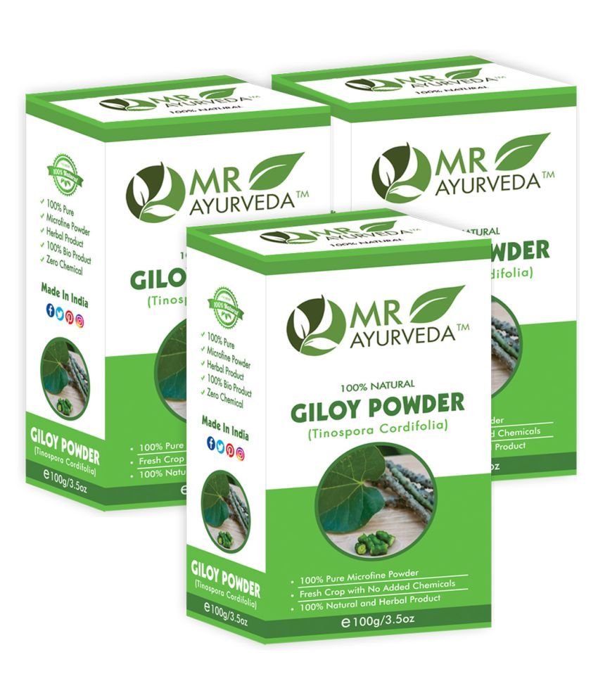     			MR Ayurveda Best Selling Giloy Powder  Hair Scalp Treatment 300 g Pack of 3