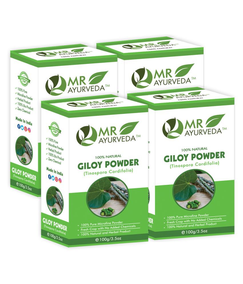     			MR Ayurveda Organic Giloy Powder Hair Scalp Treatment 400 g Pack of 4