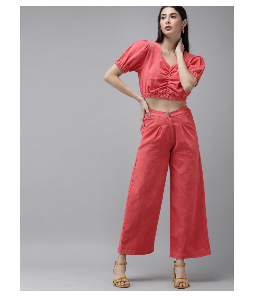 The Dry State Pink Corduroy Jumpsuit - Buy The Dry State Pink Corduroy ...