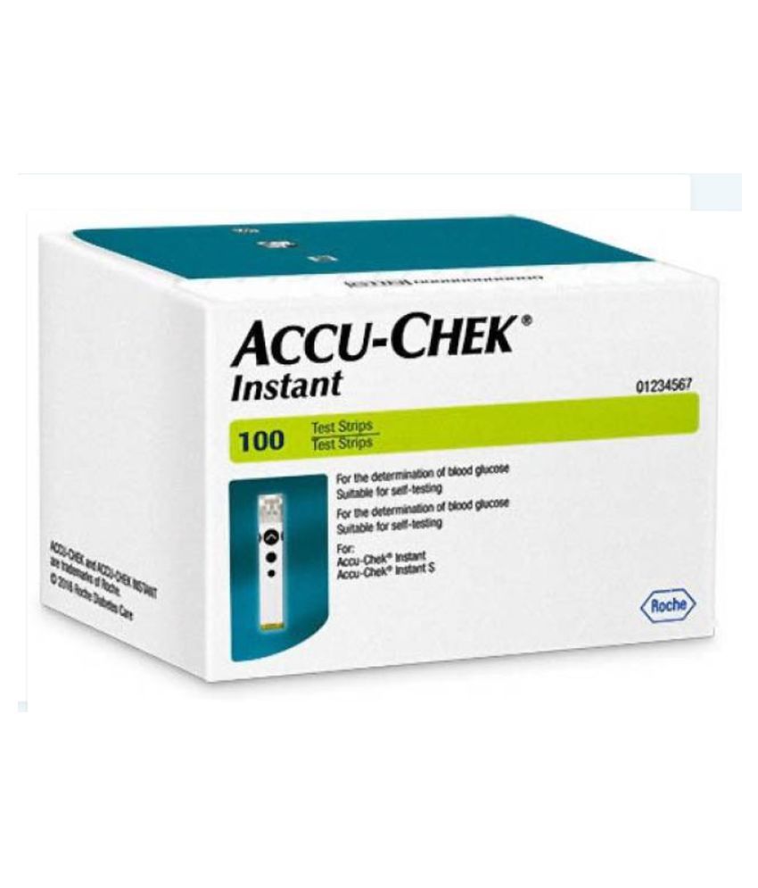 Accu-Chek Instant Test Strips 100 Count (Multicolor)