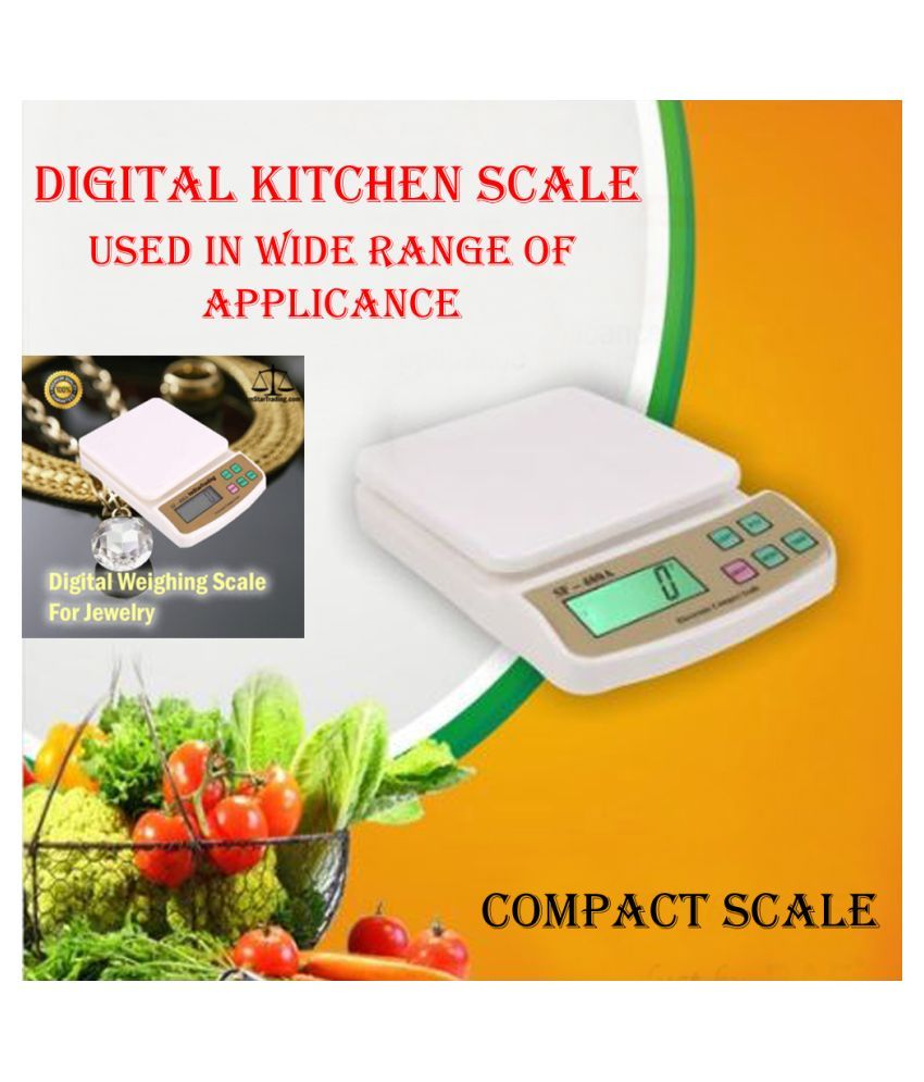     			SF Electronic Compact Digital Kitchen SF-400A Weighing Scale Digital Kitchen Weighing Scales Weighing Capacity - 50 Kg