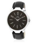 David Miller - Black Leather Analog Men's Watch