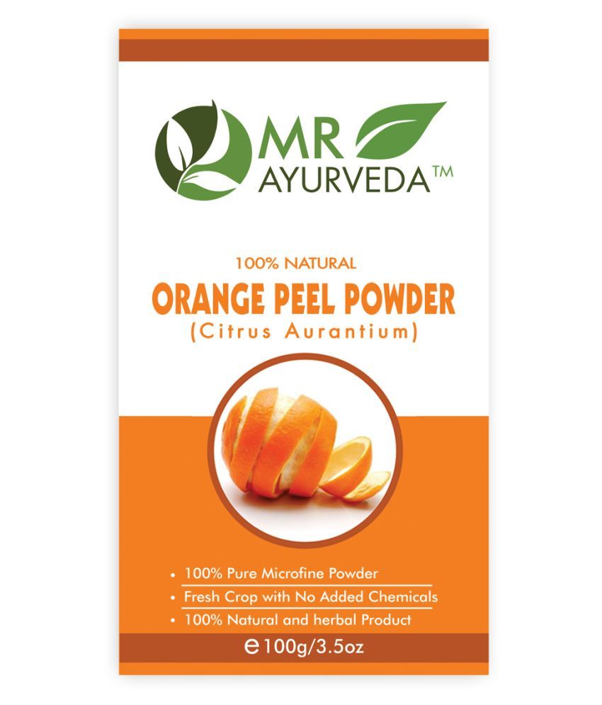     			MR Ayurveda Orange Peel Powder (Citrus Aurantium) Face Pack Masks 100 gm