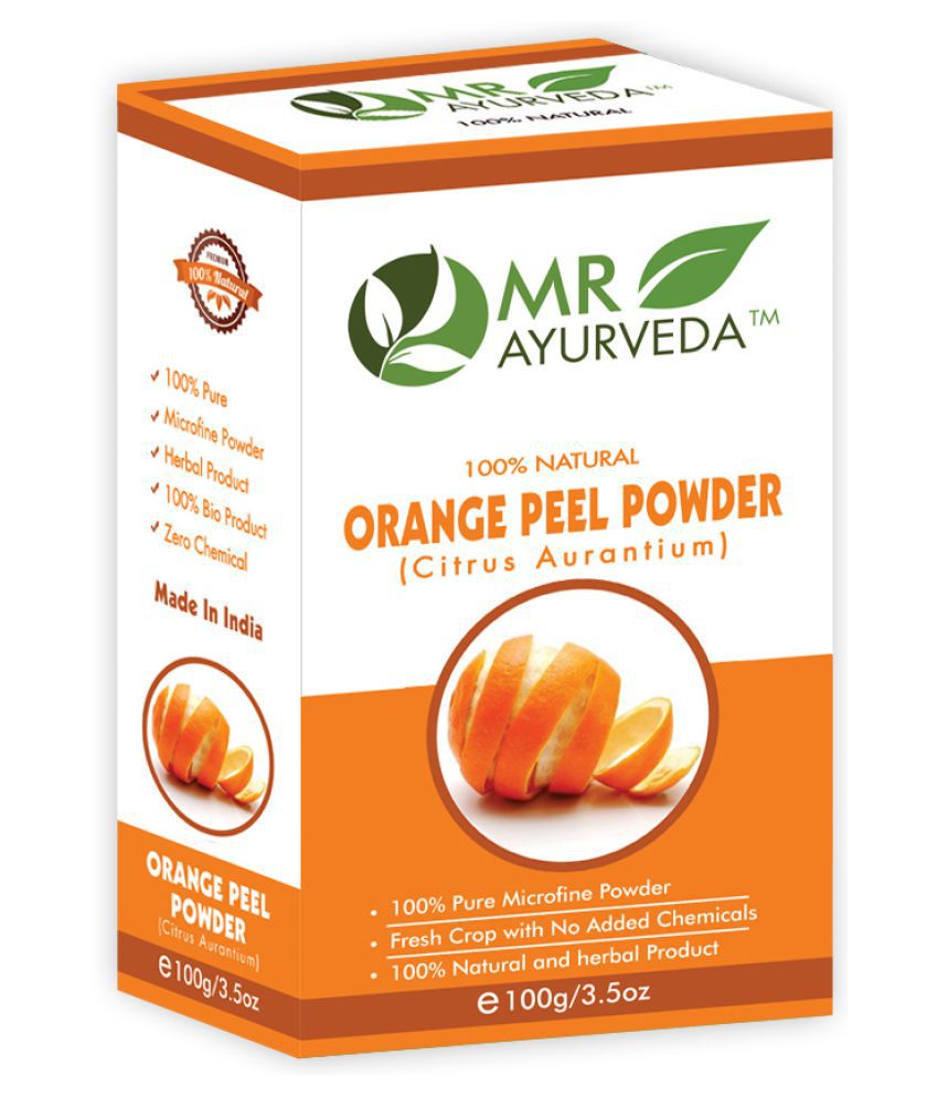     			MR Ayurveda Pure Orange Peel Powder Face Pack Masks 100 gm