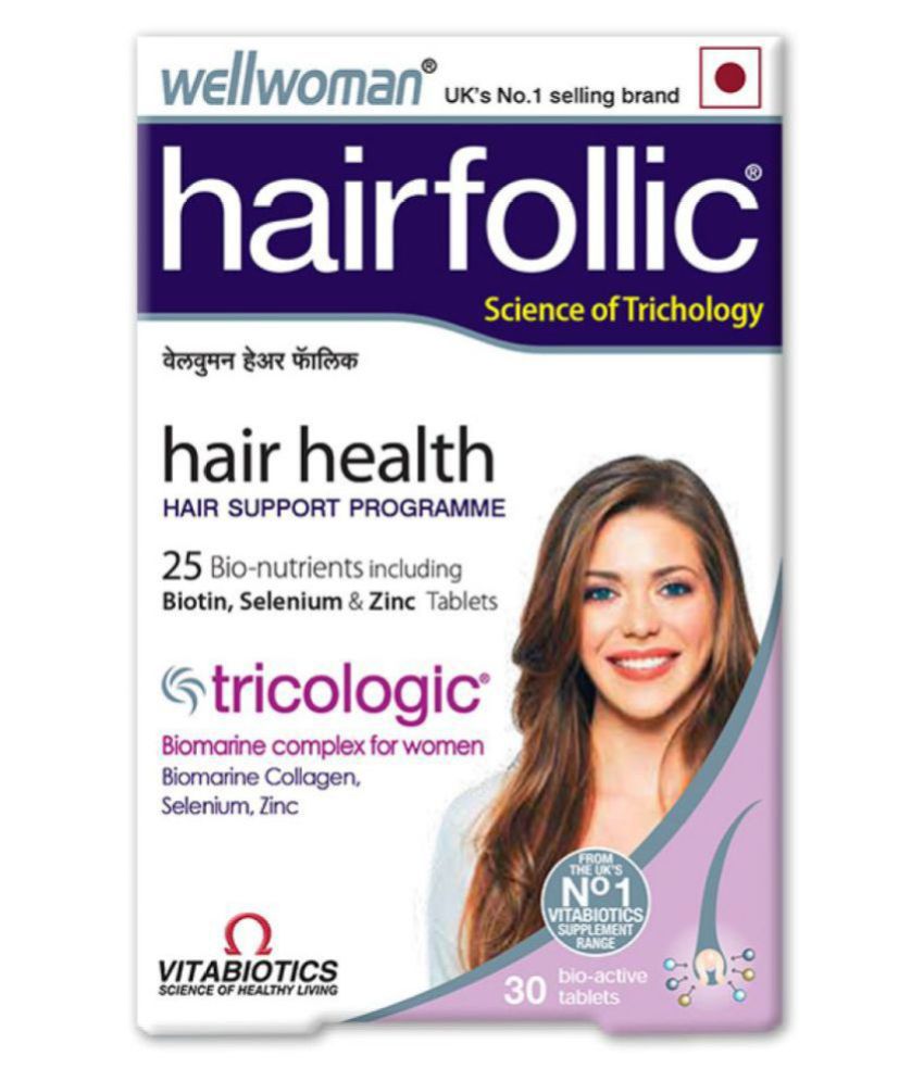 WELLWOMAN Hairfollic hair supplement 30 no.s Multivitamins Tablets