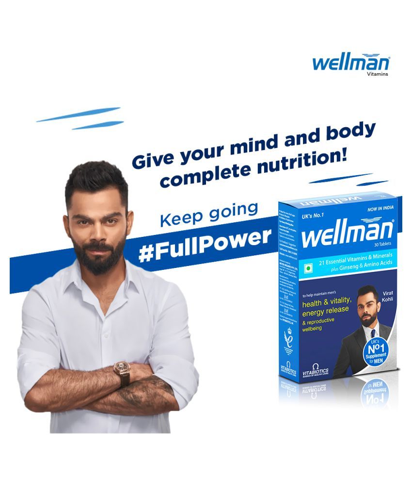 Buy Wellman Multivitamins For Men ( Pack of 1 ) Online at Best Price in