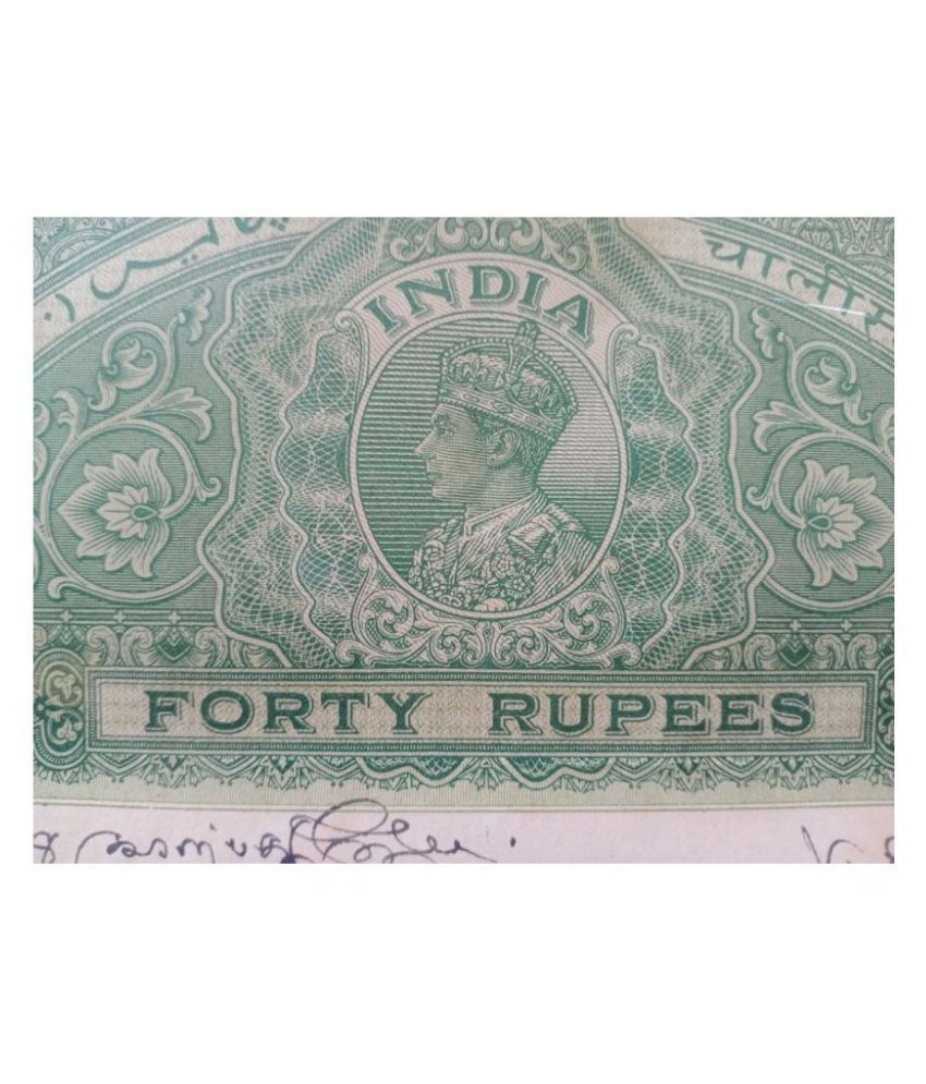     			BRITISH INDIA - R30/R35/R40 * HIGH VALUE * RARE * KING GEORGE VI  - BOND PAPER - HIGH VALUE REVENUE COURT FEE - vintage collectible