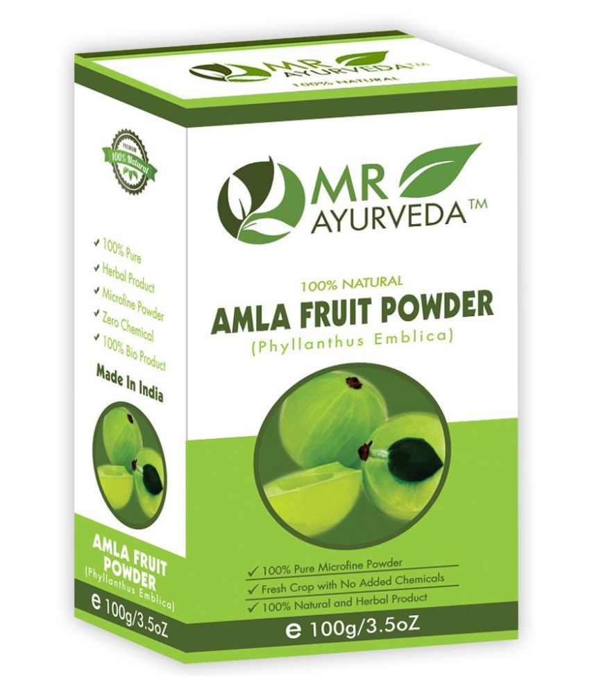    			MR Ayurveda 100% Pure Amla Powder for Hair & Skin Hair Scalp Treatment 100 g