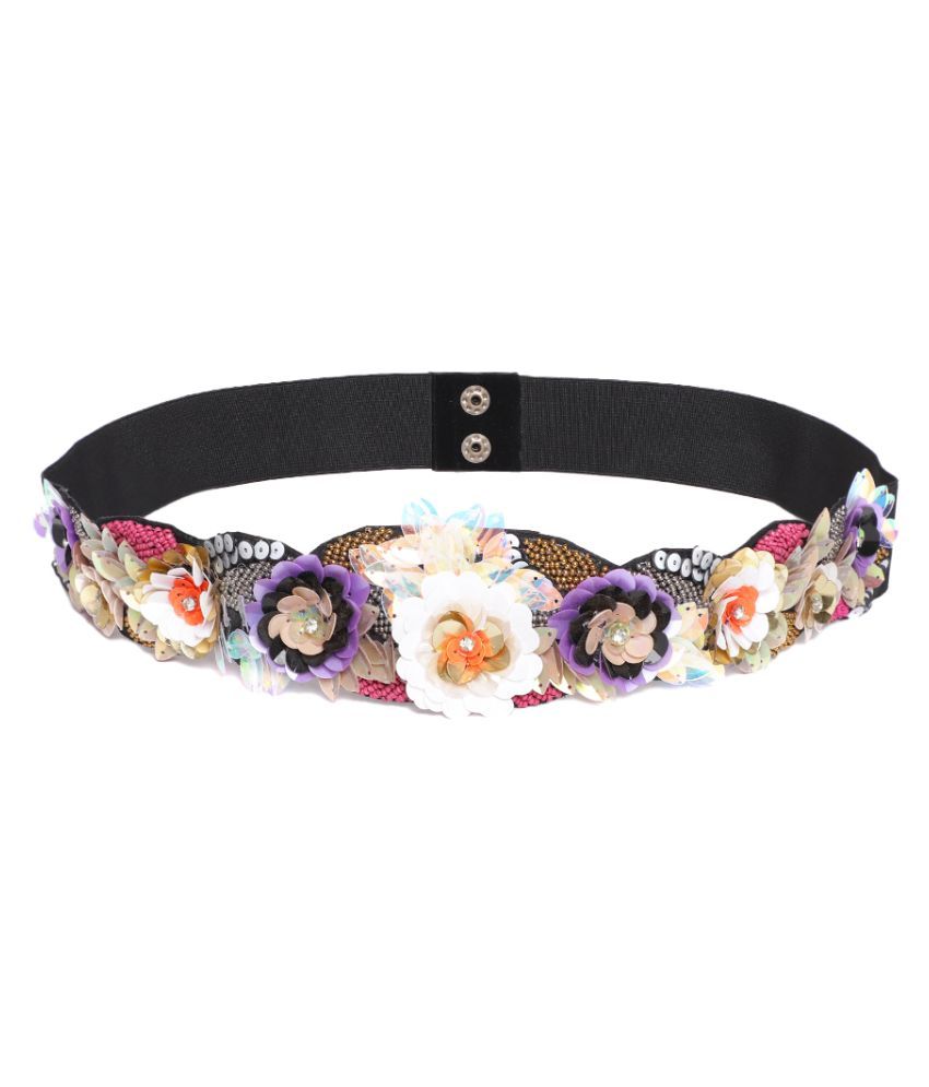     			Anekaant Multi Fabric Party Belt