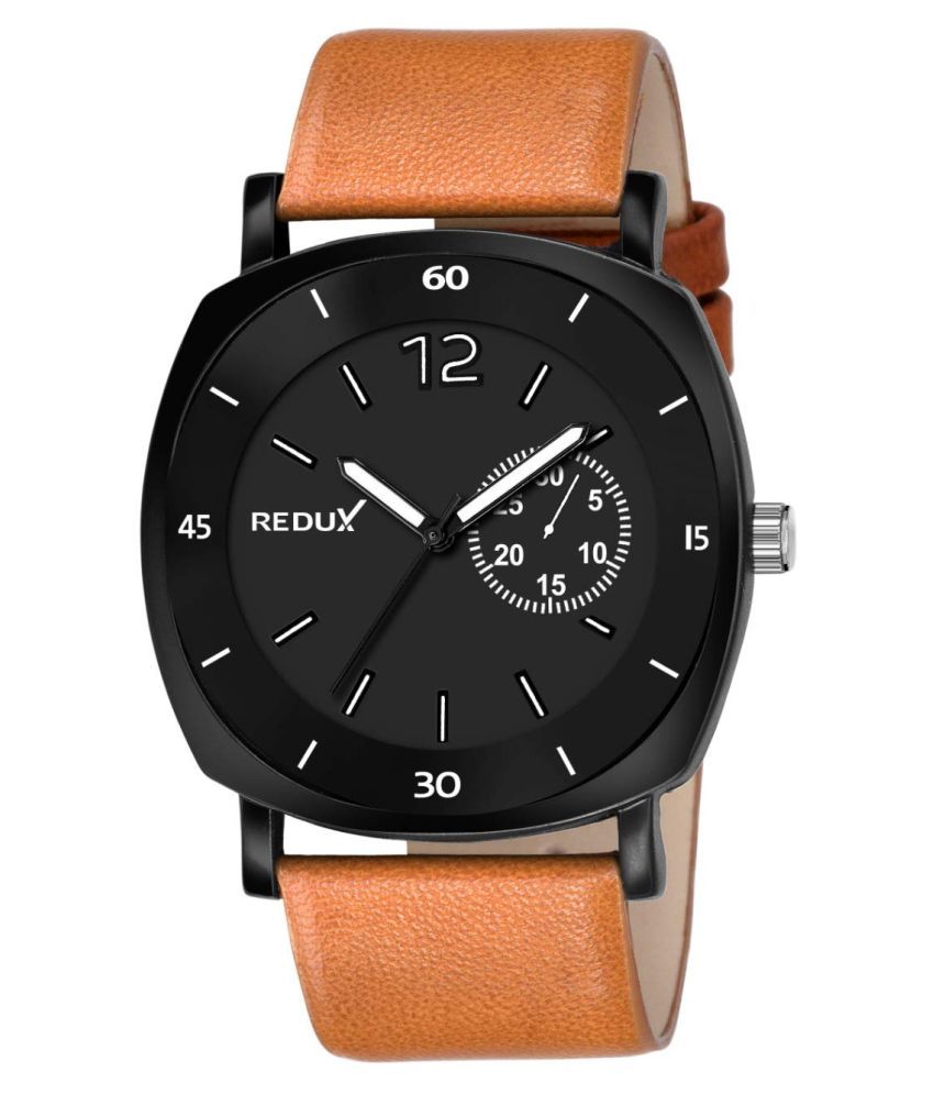     			Redux - Brown Leather Analog Men's Watch