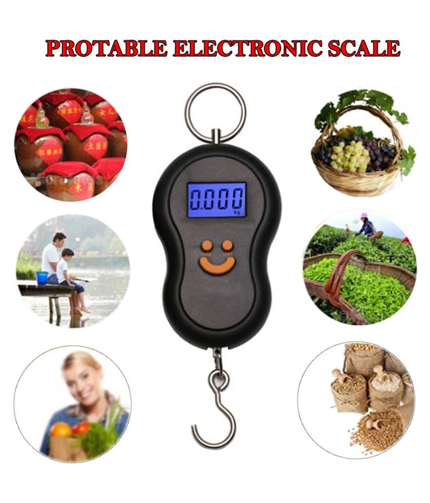     			Electronic Scale with High Quality Digital Screen Smart Design Bigger Volume wit Digital Luggage Weighing Scales Weighing Capacity - 50 Kg