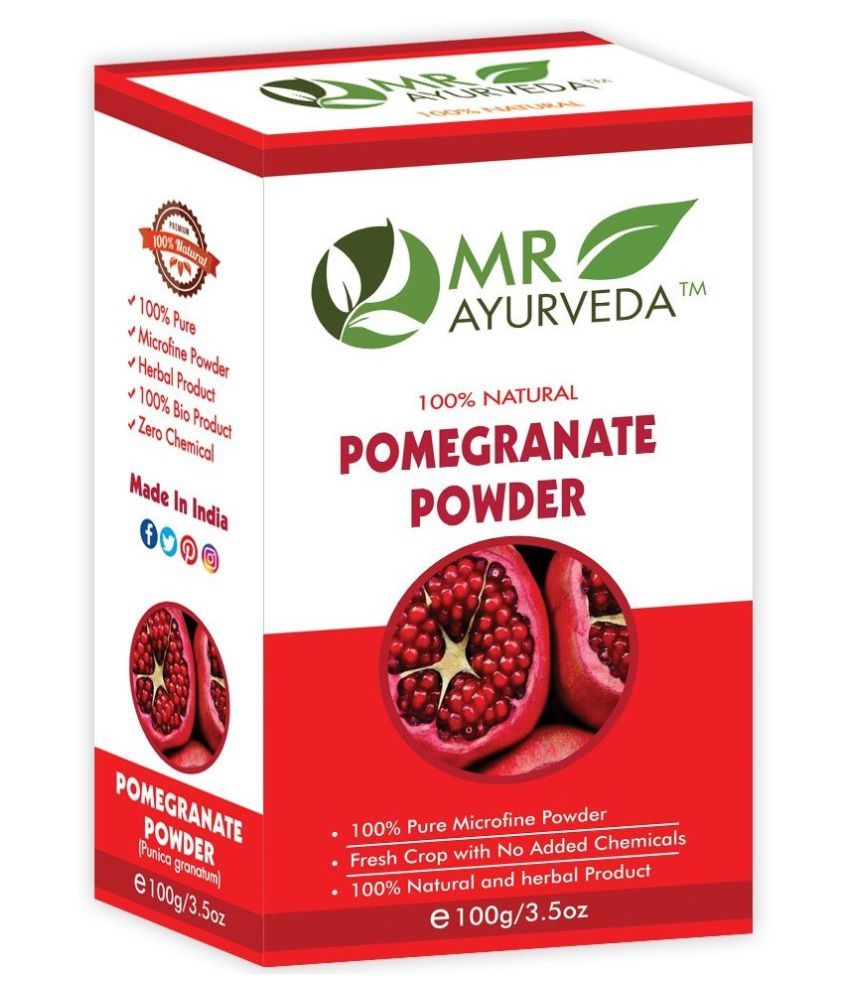     			MR Ayurveda 100% Pure Natural Pomegranate Powder Face Pack Masks 100 gm