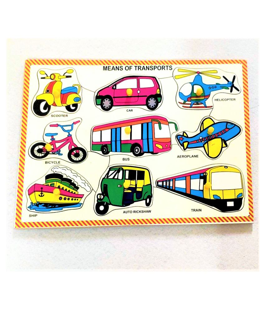     			Peters Pence -  9 SET OF  TRANSPORT MODES OF  PUZZLE BOARD FOR KIDS PRE PRIMARY EDUCATION