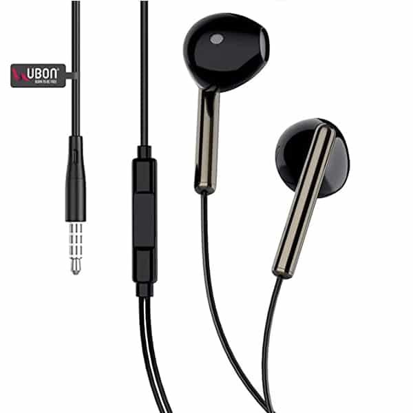 Ubon UB780 Black Color Earbuds Wired Earphones With Mic Black Buy