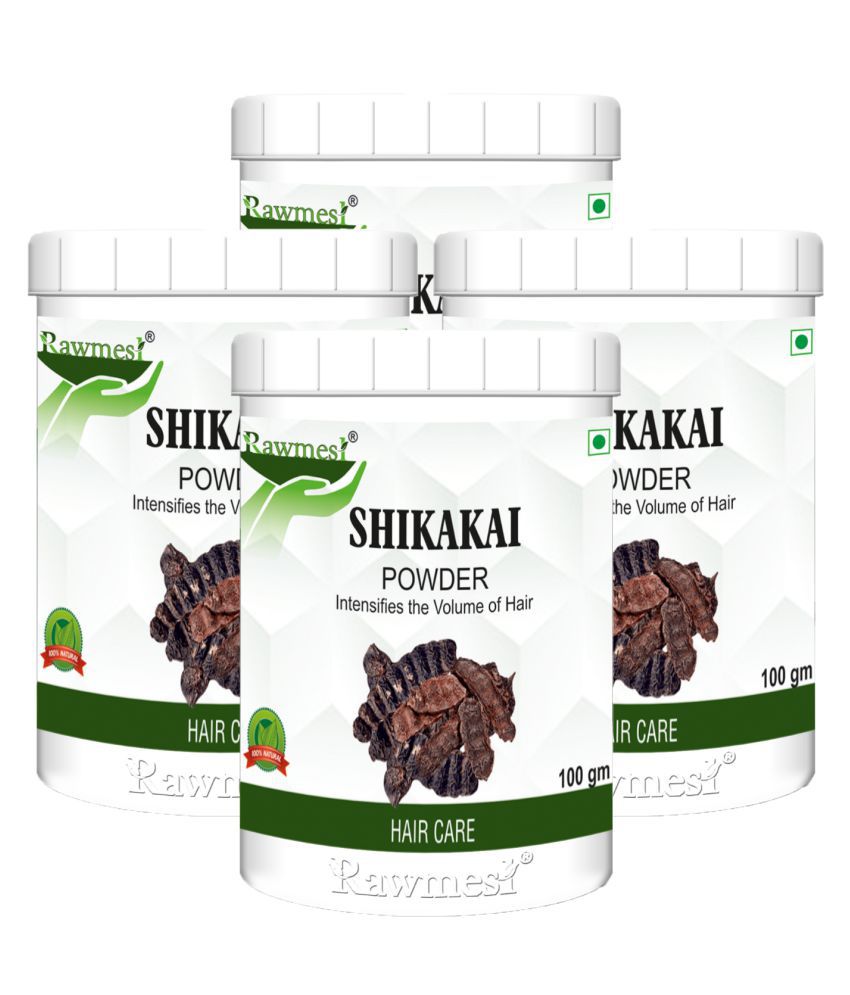     			rawmest Shikakai Powder Hair Scalp Treatment 400 g Pack of 4