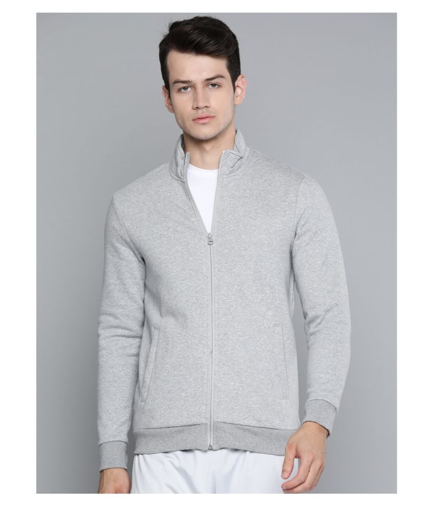     			Alcis Grey Polyester Sweatshirt