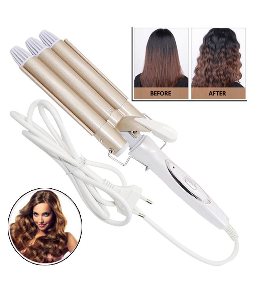     			RS professional Hair Ceramic Triple Barrel Hair Curler Multi Casual Fashion Mult Multi Casual Fashion Comb