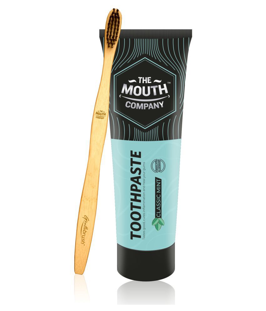     			The Mouth Company Mint Toothpaste and  Toothbrush Standard Oral Kit Pack of 2