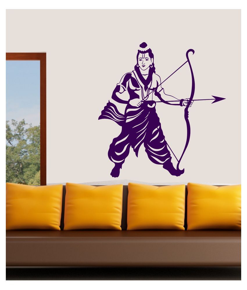     			Asmi Collection God Sri Ram Chandra Wall Sticker ( 88 x 82 cms )