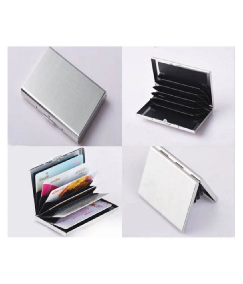     			FSN-Quality Steel Plain ATM Card Holder with 6 card slots