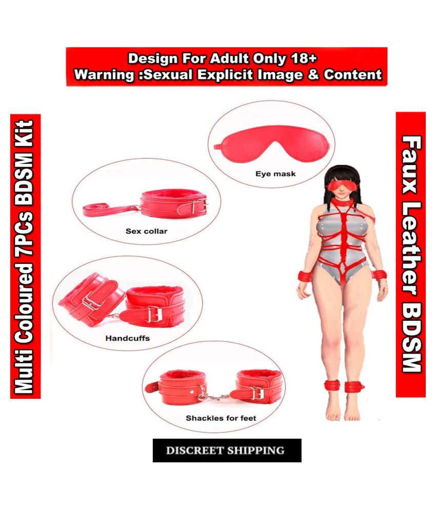 Girls Having Sex In Bondage - Leather Sex toys for Women PU Leather BDSM Bondage Restraint Set Bondage  Kit with a Leather Pouch bdsm bondage sex toys: Buy Leather Sex toys for  Women PU Leather BDSM Bondage Restraint