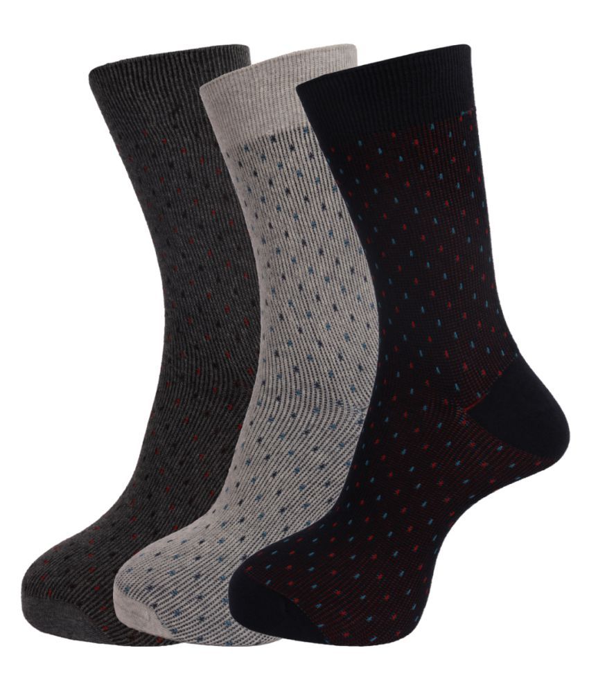     			Dollar Socks Multi Casual Full Length Socks Pack of 3