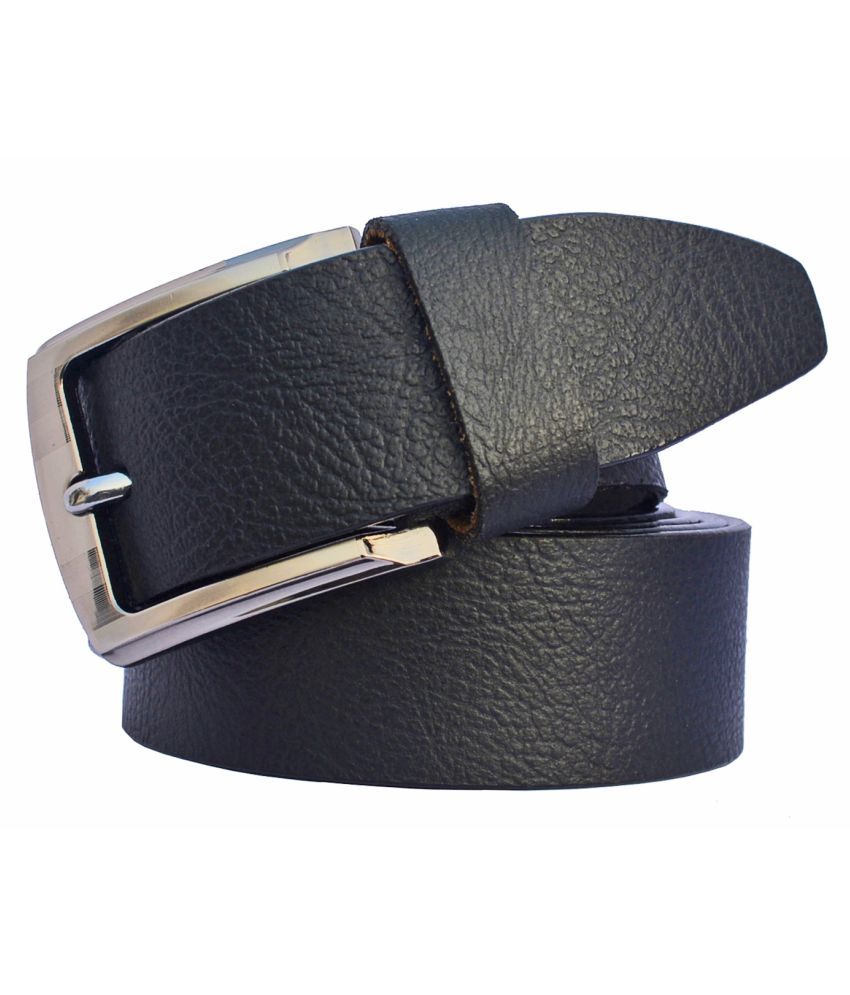     			Loopa Black Leather Formal Belt