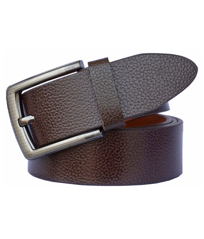     			Loopa Brown Leather Formal Belt