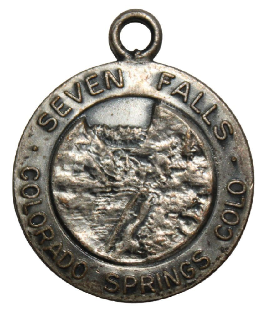     			SEVEN FALLS  " I FED HIM AT SEVEN FALLS - COLO " RARE MEDAL