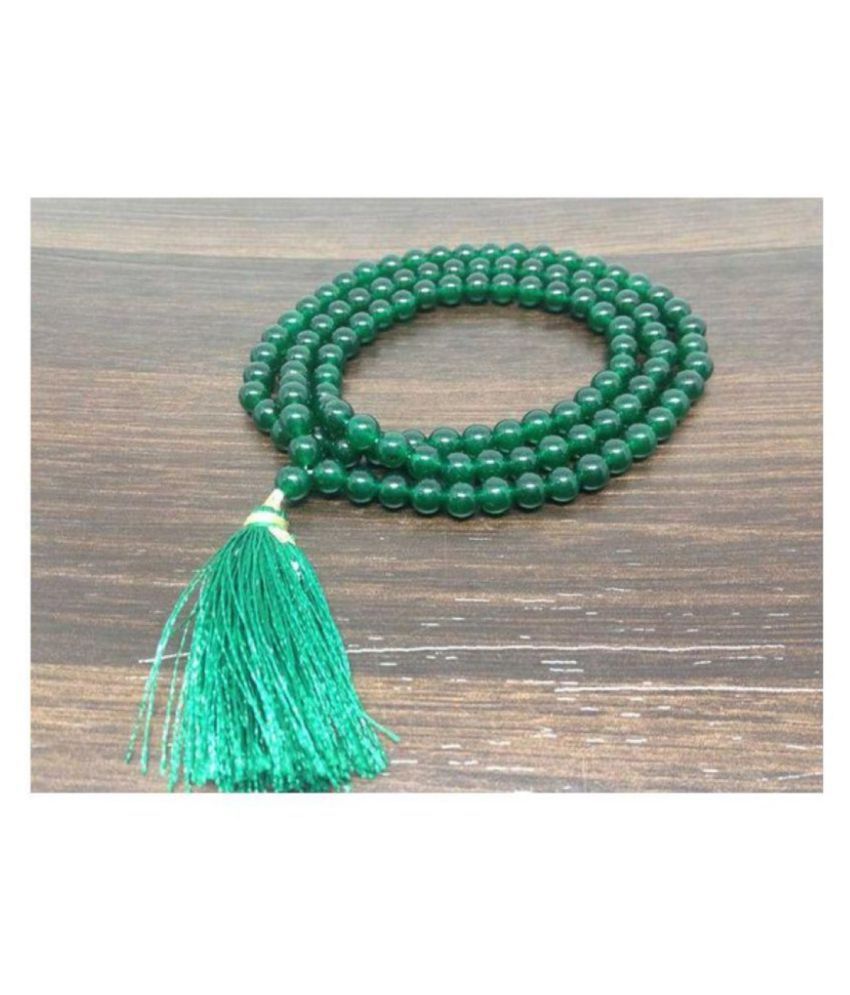 8 mm Green Jade Mala With 108 Prayer Beads: Buy 8 mm Green Jade Mala ...
