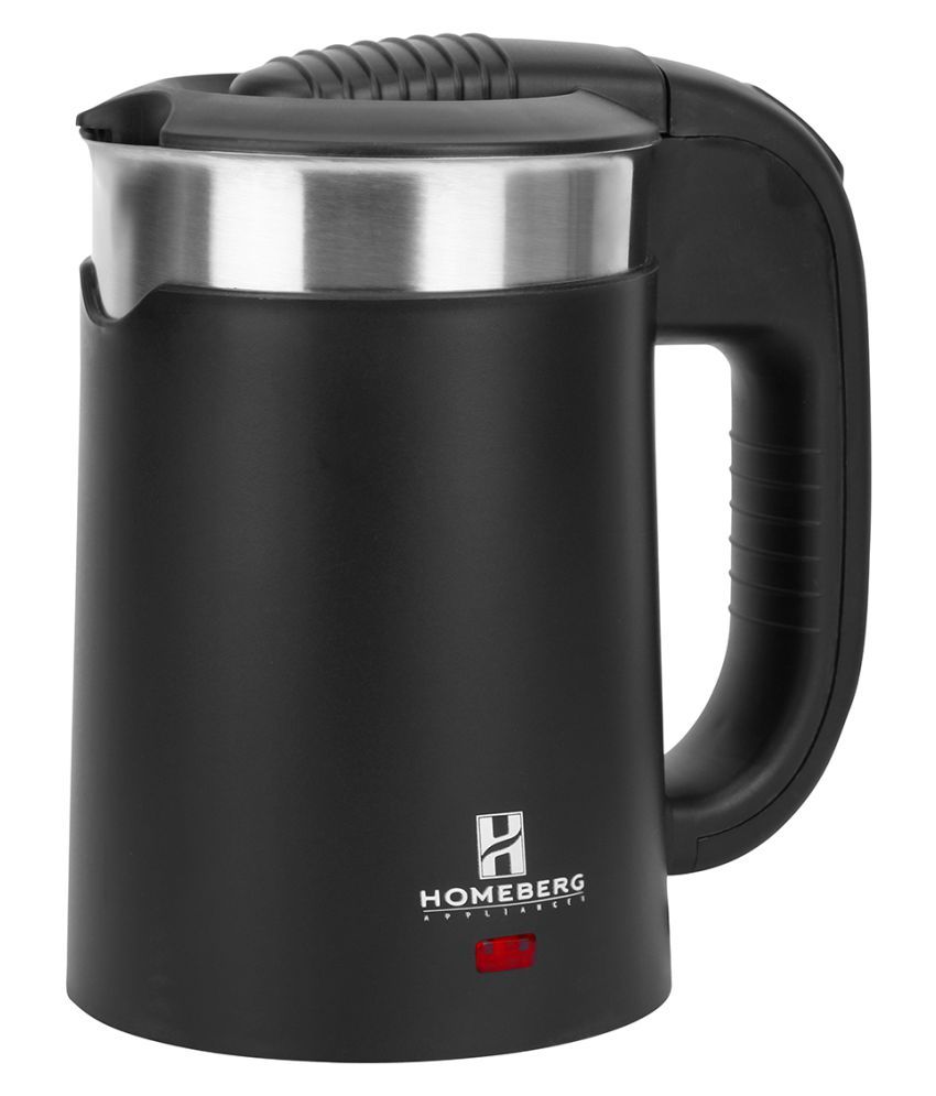 Homeberg Electric Kettle 0.5 Liter 1100 Watt Stainless Steel Electric