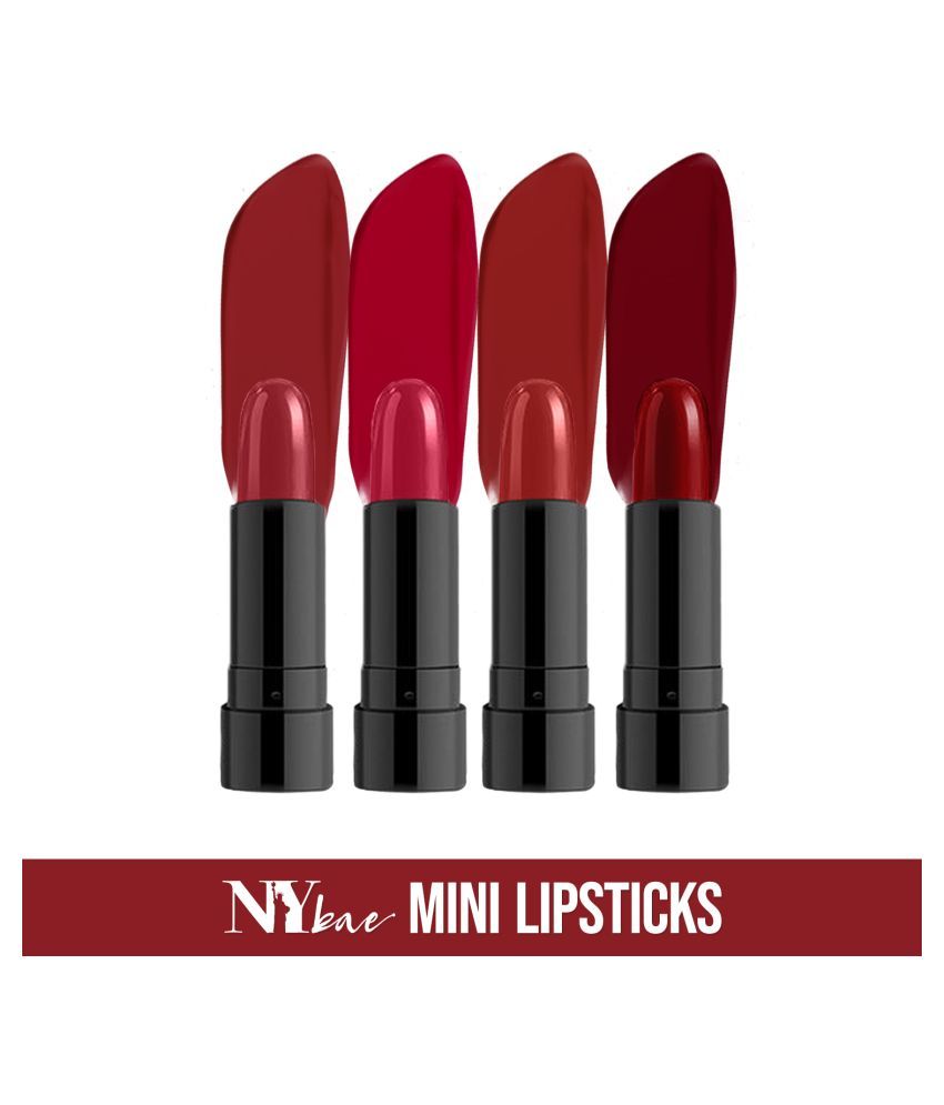 NY Bae Argan Oil Infused Mini Lipstick Runway For Wheatish Skin