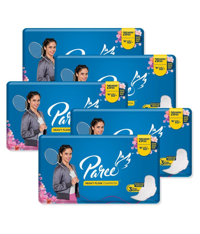 PAREE Regular 100 Sanitary Pads Buy PAREE Regular 100 Sanitary Pads at