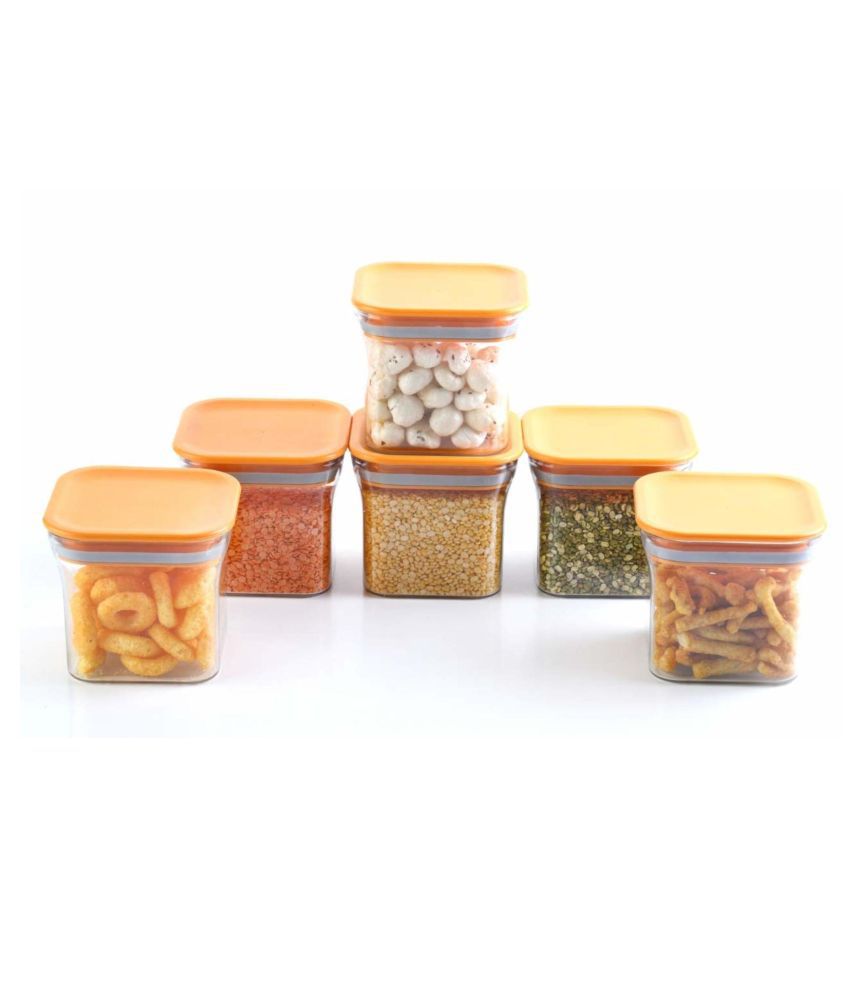     			Analog Kitchenware Dal, Pasta, Grocery Plastic Food Container Set of 6 550 mL