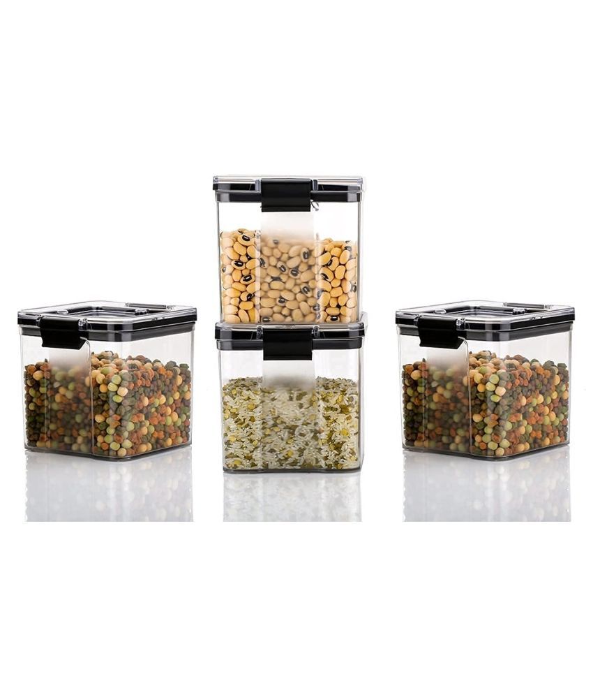     			Analog Kitchenware Dal, Pasta, Grocery Plastic Food Container Set of 4 550 mL
