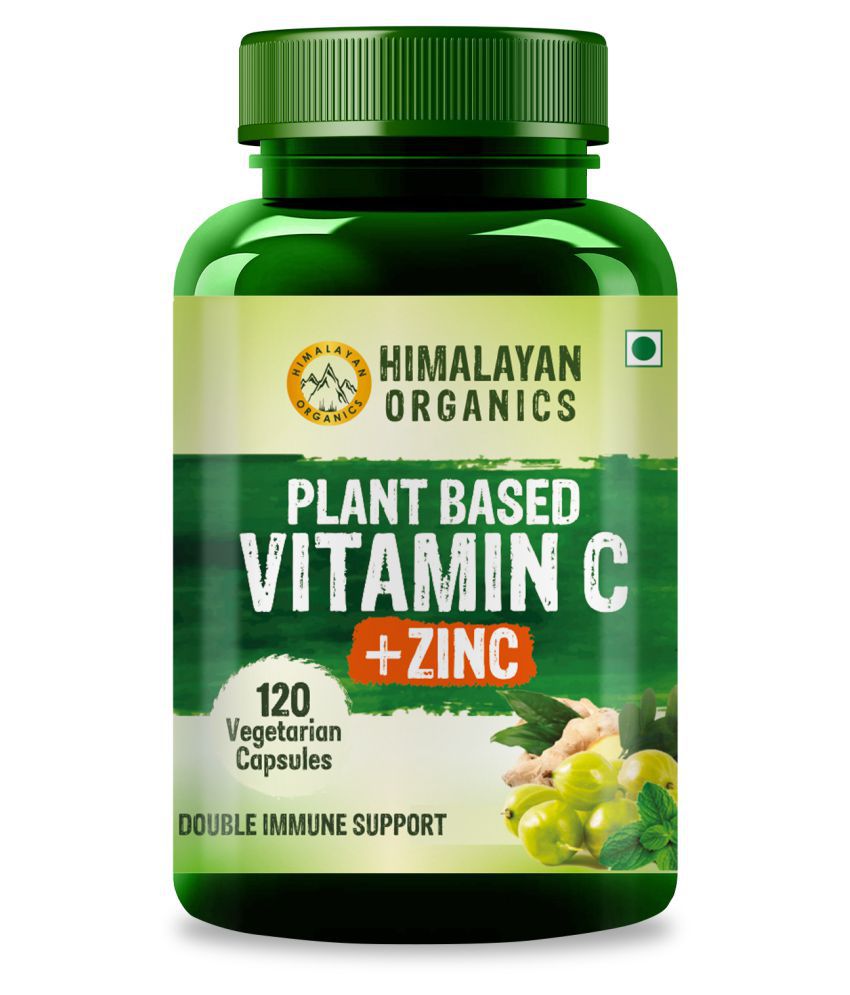     			Himalayan Organics Plant Based Vitamin C+ Zinc 120 no.s Vitamins Capsule