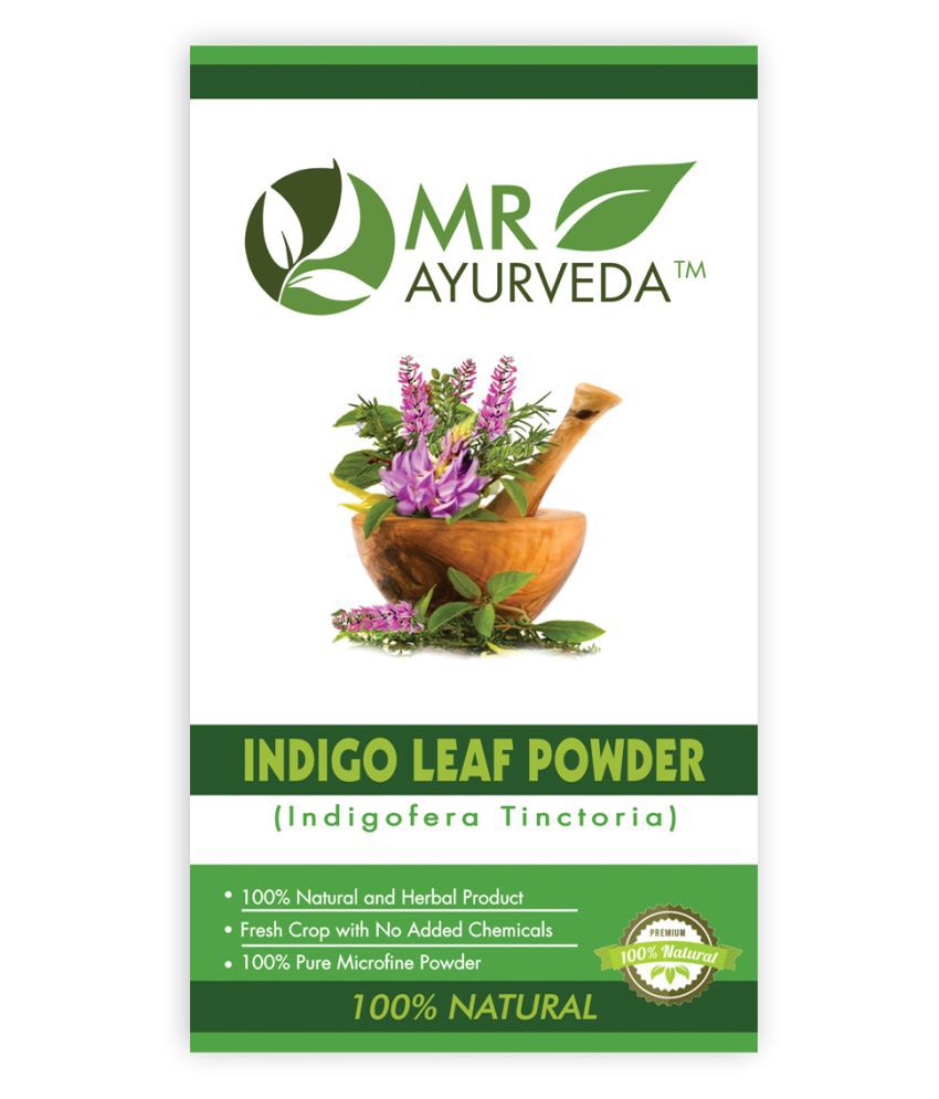 MR Ayurveda 100% Natural Indigo Powder (Black) Organic Henna 100 g