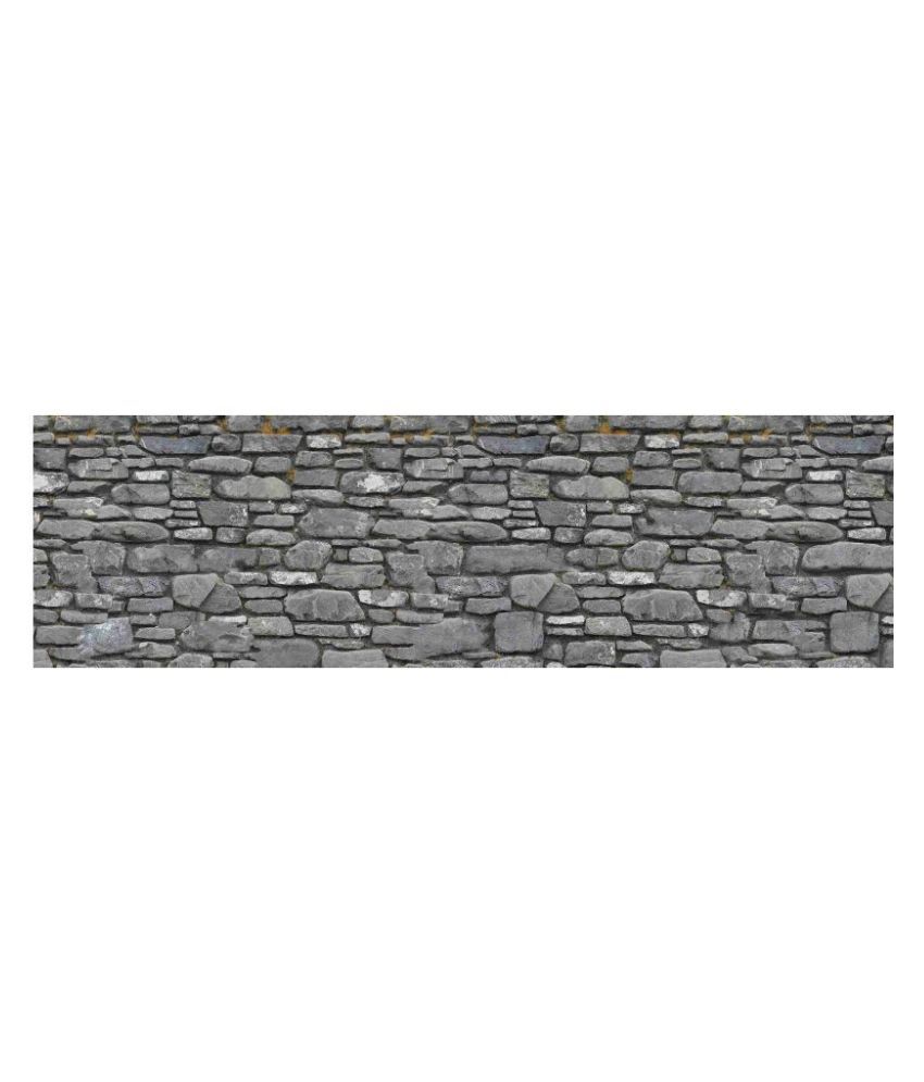     			WallDesign Natural Stone Brick Pattern1 - 8 cm W x 305 cm L Nature Sticker ( 305 x 8 cms )