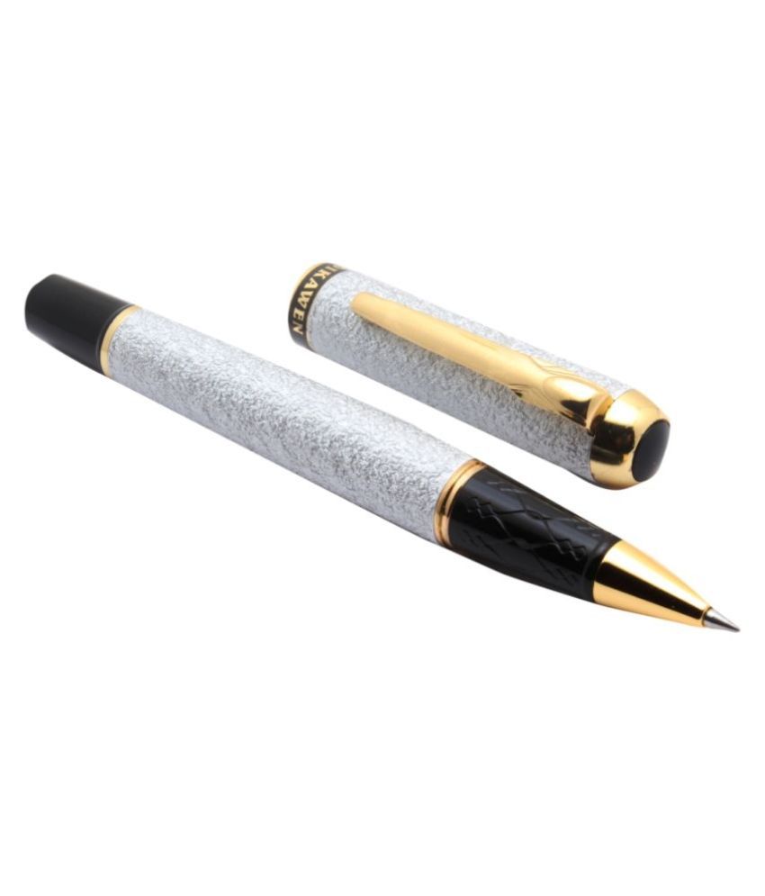     			Dikawen 827 Gift Collection Rollerball Pen Shimmery Sand Metal Body Golden Trims