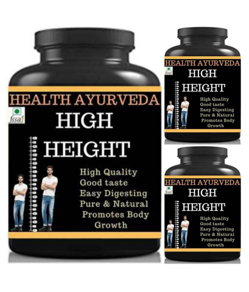     			Health Ayurveda high height plain flavor 0.3 kg Powder Pack of 3