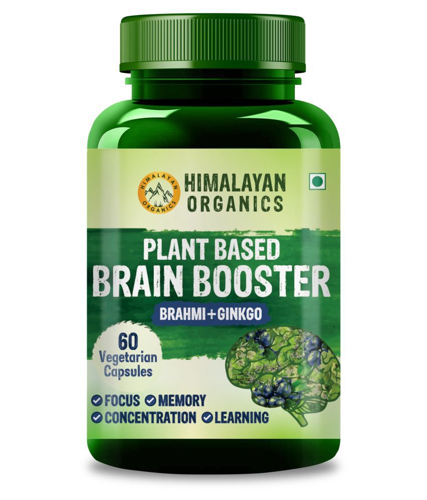     			Himalayan Organics Plant Based Brain Booster 60 no.s Vitamins Capsule