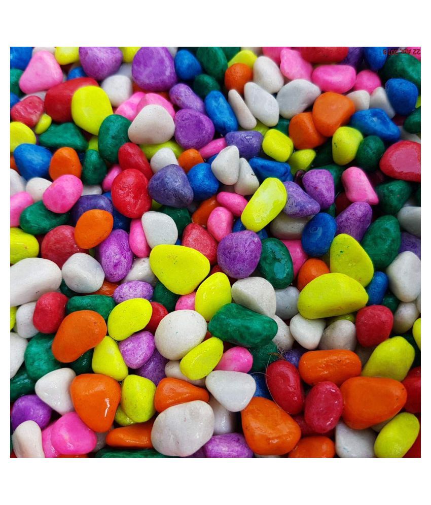     			Somil Multicolor Pabbles/Stone For Garden, Plants, Aquarium & Home Decor Wt. 950g