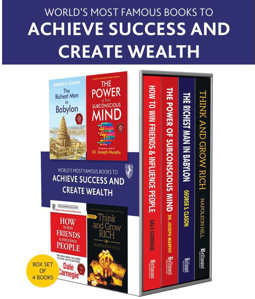     			World's Most Famous Books to Achieve Success and Create Wealth (Set of 4 Books): Perfect Motivational Gift Set